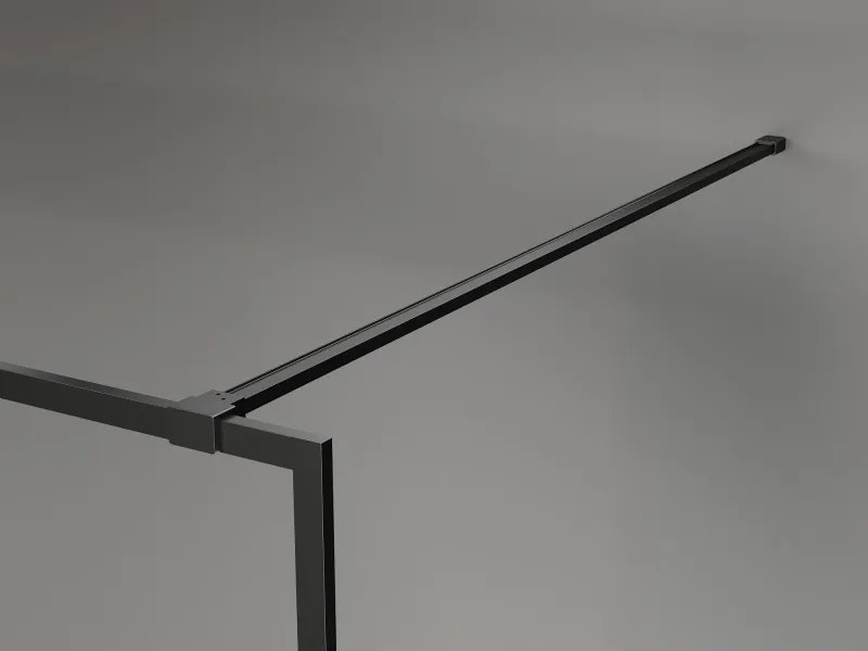 Mexen Kioto-F, sprchová zástena s rámom 100 x 202 cm, 8 mm číre sklo, čierny profil, 800-100-104-70-00