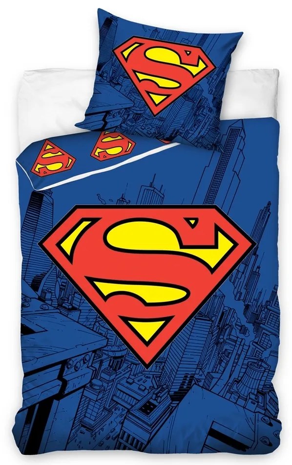 CARBOTEX Detské obliečky Superman, 140 x 200, 70 x 90 cm