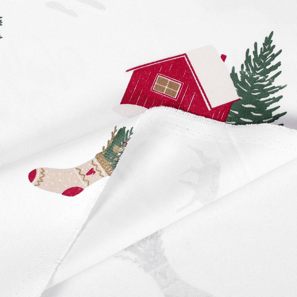 Goldea vianočná bavlnená pevná látka - české vianoce 160 cm