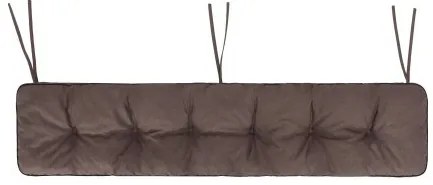 Záhradný vankúš na lavičku ETNA 180x40 cm, hnedý ekolen