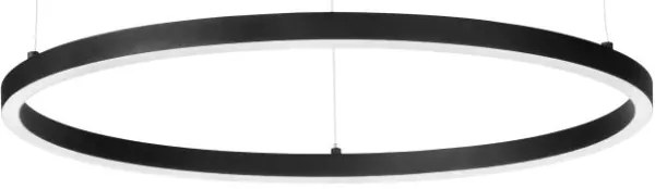 Ideal Lux - LED luster na lankách ORACLE SLIM LED/29W/230V 2700K priemer 50 cm čierna