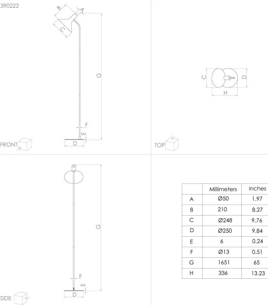 Eglo 390222 - Stojacia lampa MORESCANA 1xE27/28W/230V čierna