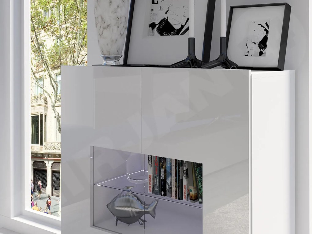 Komoda Bralani BR01, Farby: orech warmia, Osvetlenie: bez osvetlenia