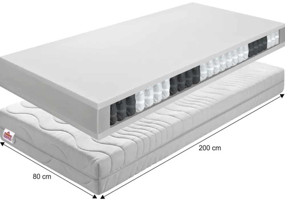 Pružinový matrac Teilon 200 x 80 cm. Vlastná spoľahlivá doprava až k Vám domov. 809280