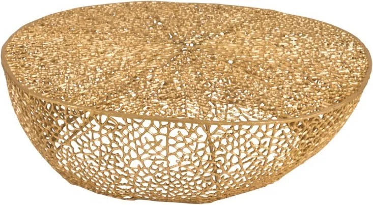 Coffee stolík Koral gold - 114 * 112 * 30cm