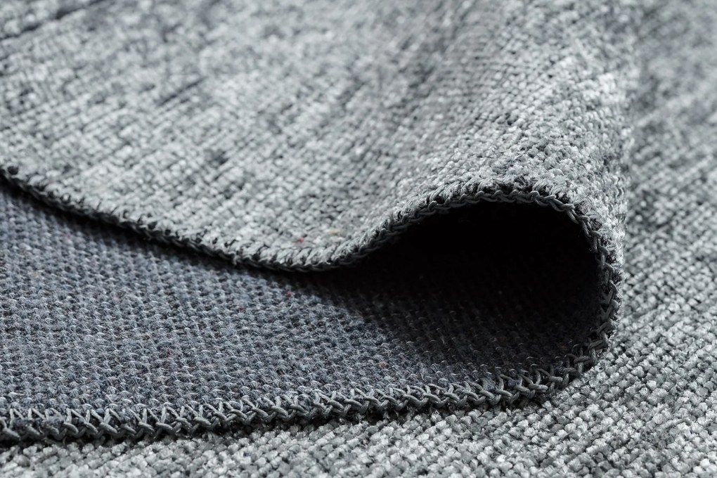 Koberec FLORENCE 24021 Jednofarebný, glamour, plocho tkaný, sivý