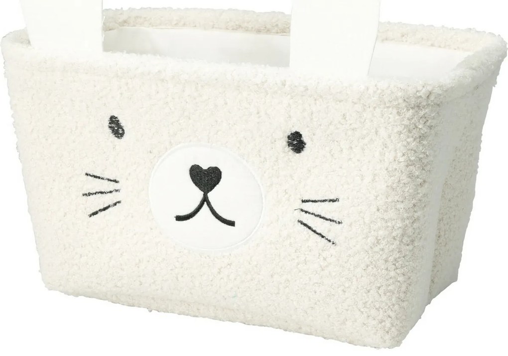 Hatu Súprava detských úložných košov Králik, 2 ks, krémová