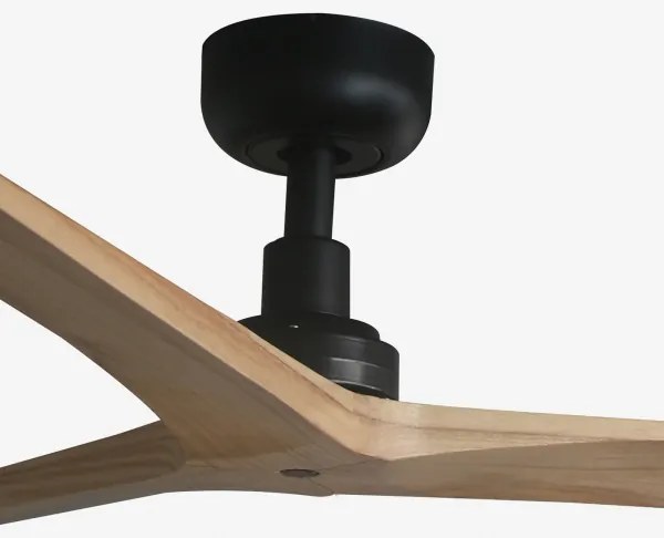 FARO 34283 -Stropný ventilátor KLIM M borovica/čierna pr. 125 cm+dálkové ovládanie