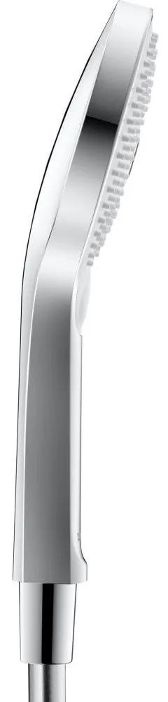 DURAVIT ručná sprcha 3jet Click MinusFlow, priemer 120 mm, chróm/biela, UV0652017010