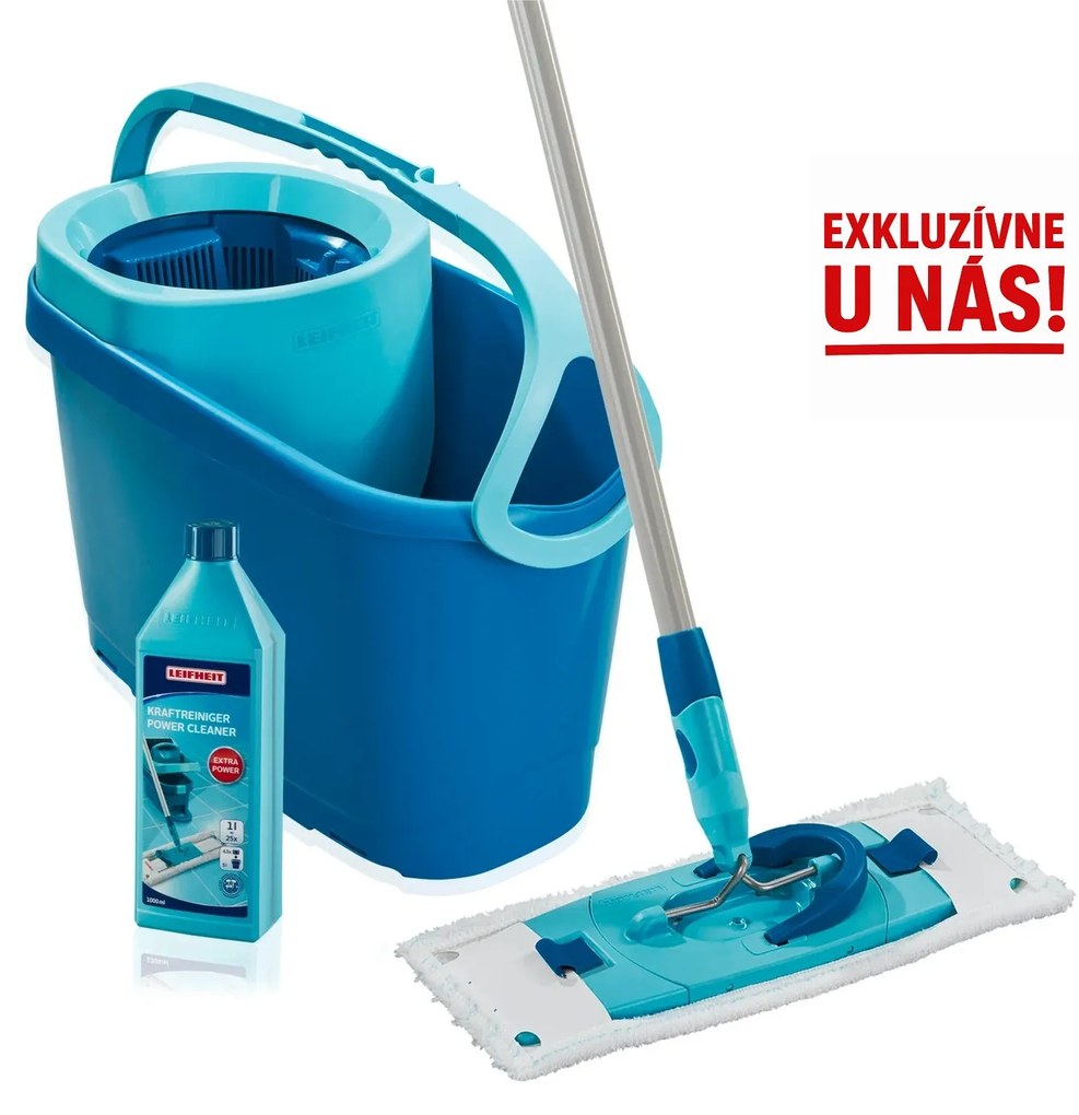 Leifheit Set Clean Twist M Ergo + ZDARMA Čistič na silně znečištěné podlahy 1 l 52127