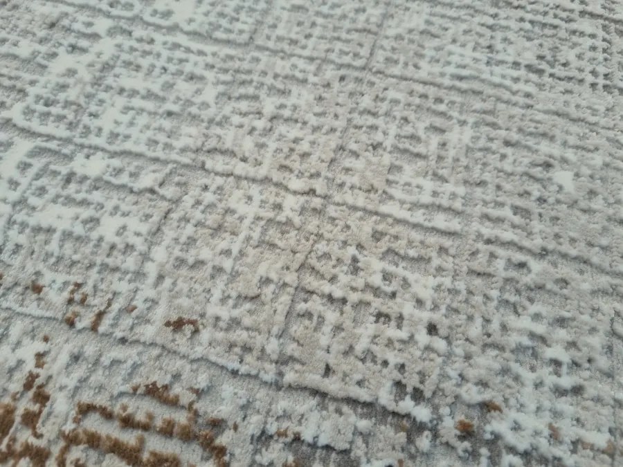 DC Koberec Exclusive 489 tmavá vizion zlatá Rozmer: 80×150 cm