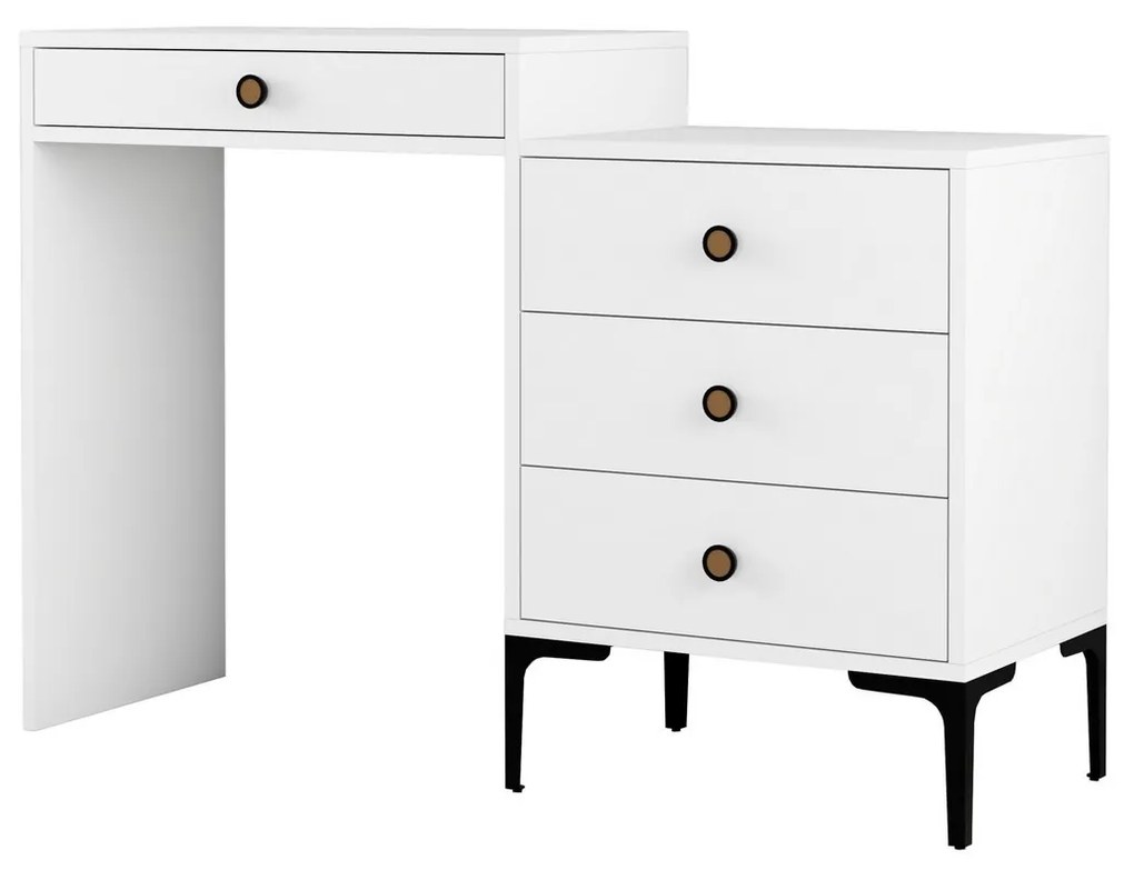 Toaletný stolík Lisbo biely