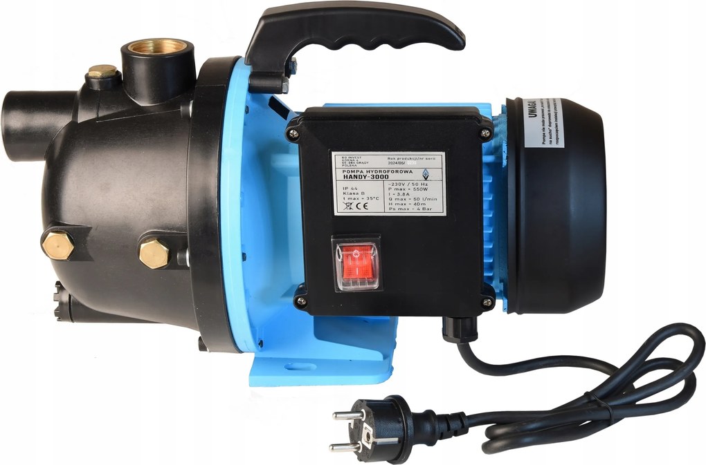 Hydroforová Záhradná Vodná Pumpa Na Zavlažovanie 3000 L/h, Silná