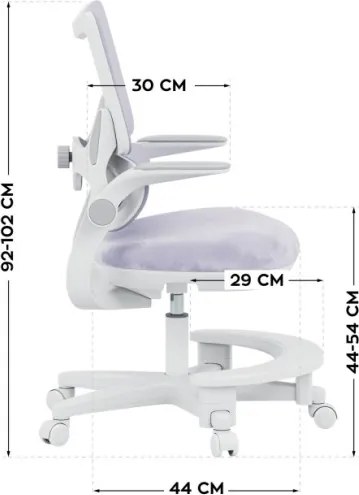 Detská otočná stolička Mark Adler Junior 5.7 Purple