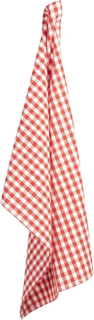 Červeno-biela kockovaná bavlnená utierka Apple Yard - 50 * 70 cm