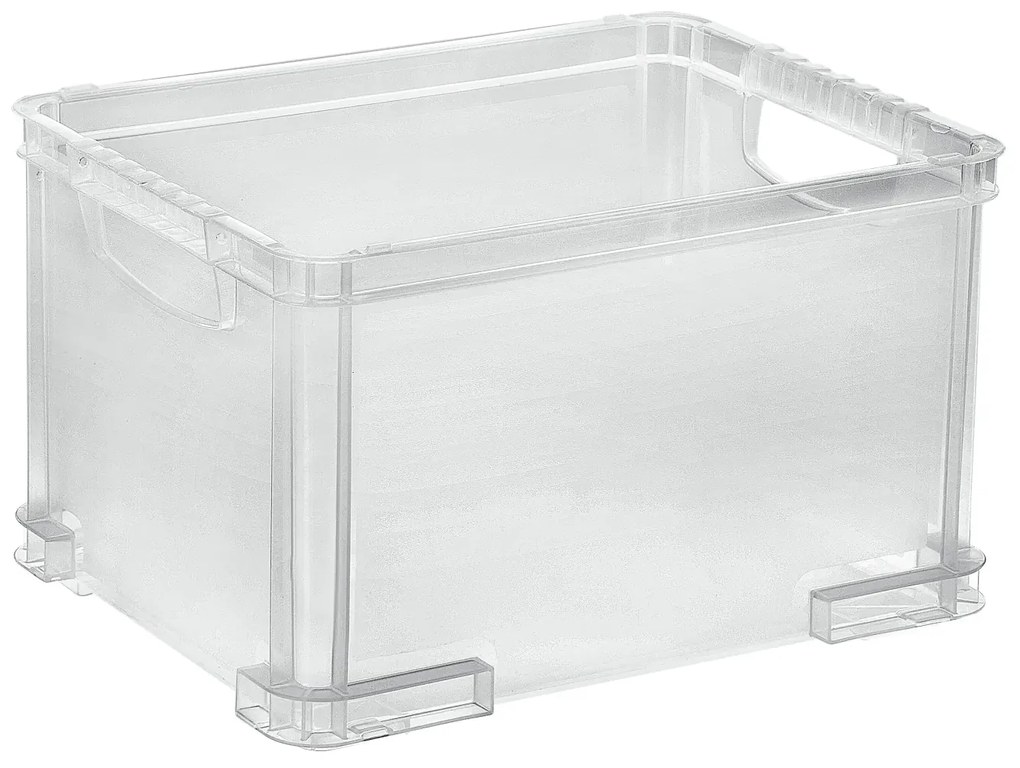 CURVER 2. akosť - Úložný box, rovná plastová debnička, stohovateľný AURORA - 35 x 27 x 21cm (13L)