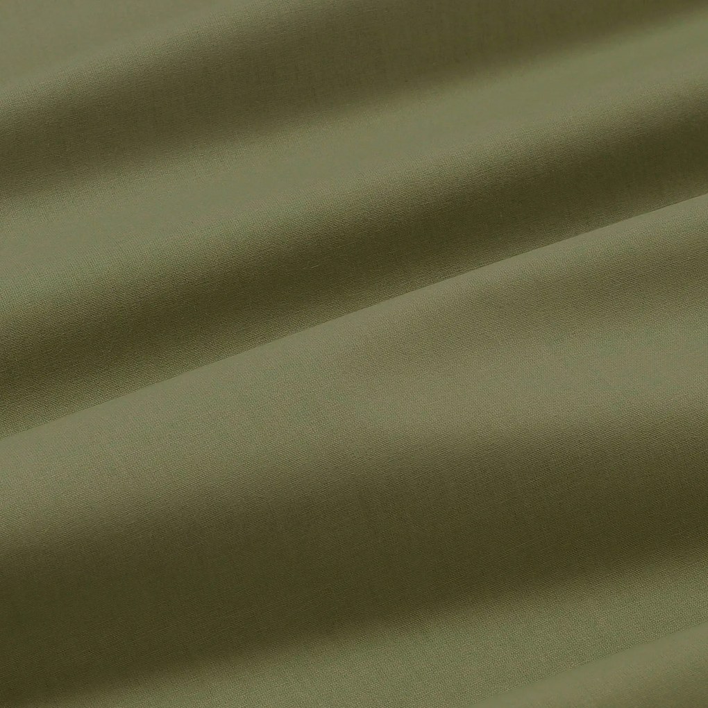 Goldea okrúhly obrus 100% bavlnené plátno - olivový Ø 130 cm