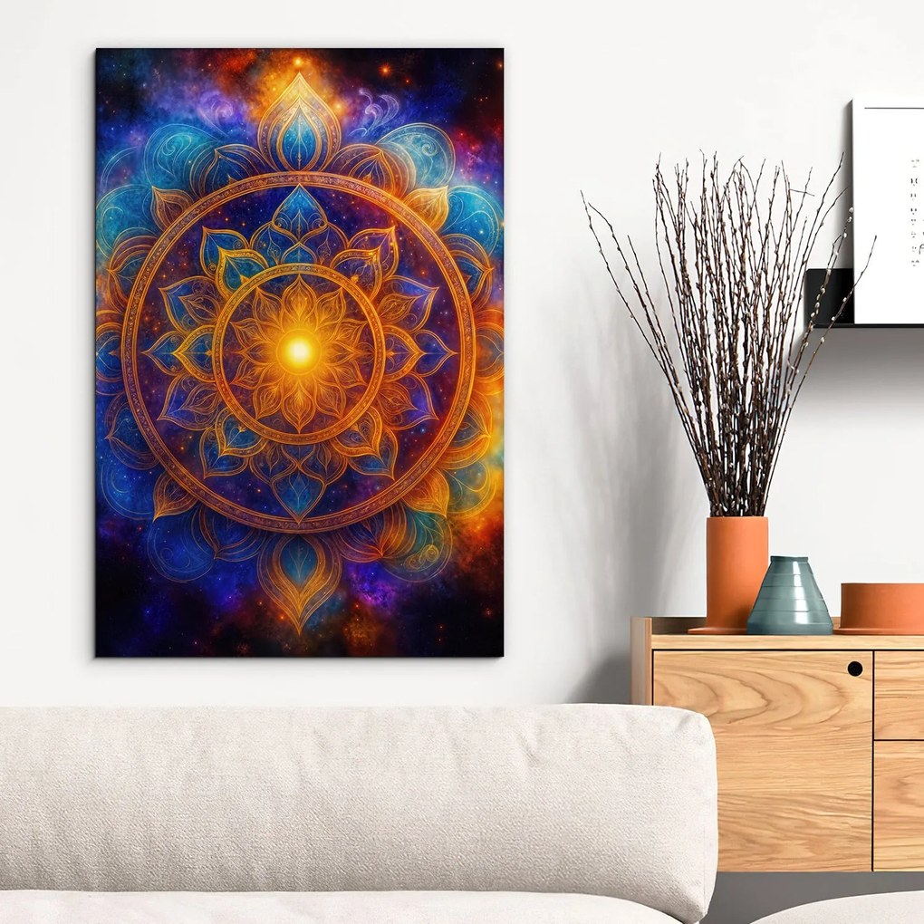 DUBLEZ | Drevený obraz - Anjelská mandala