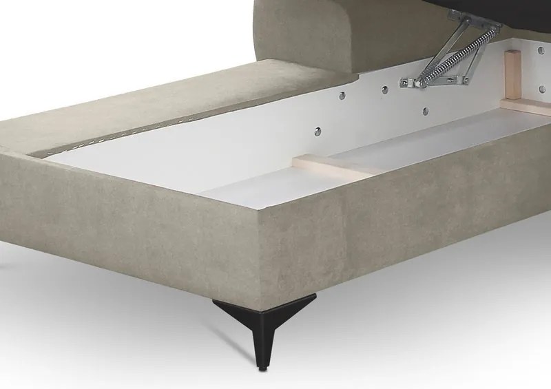 Rohová sedacia súprava Scala, béžová látka, ľavý roh