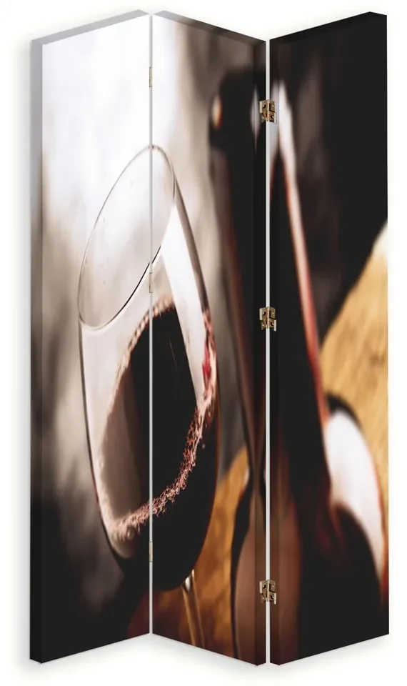 Gario Paraván Pohár suchého vína Rozmery: 180 x 170 cm, Prevedenie: Otočný paraván 360°