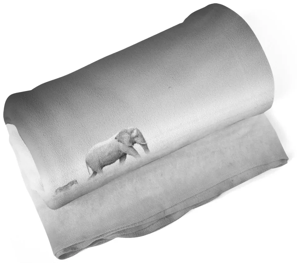 Sablio Deka Slon a zebra - 150x120 cm