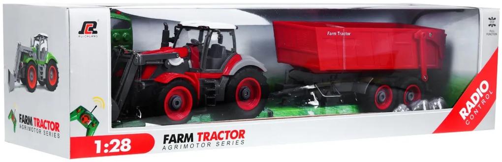 RAMIZ RC farmársky traktor s prívesom v mierke 1:28