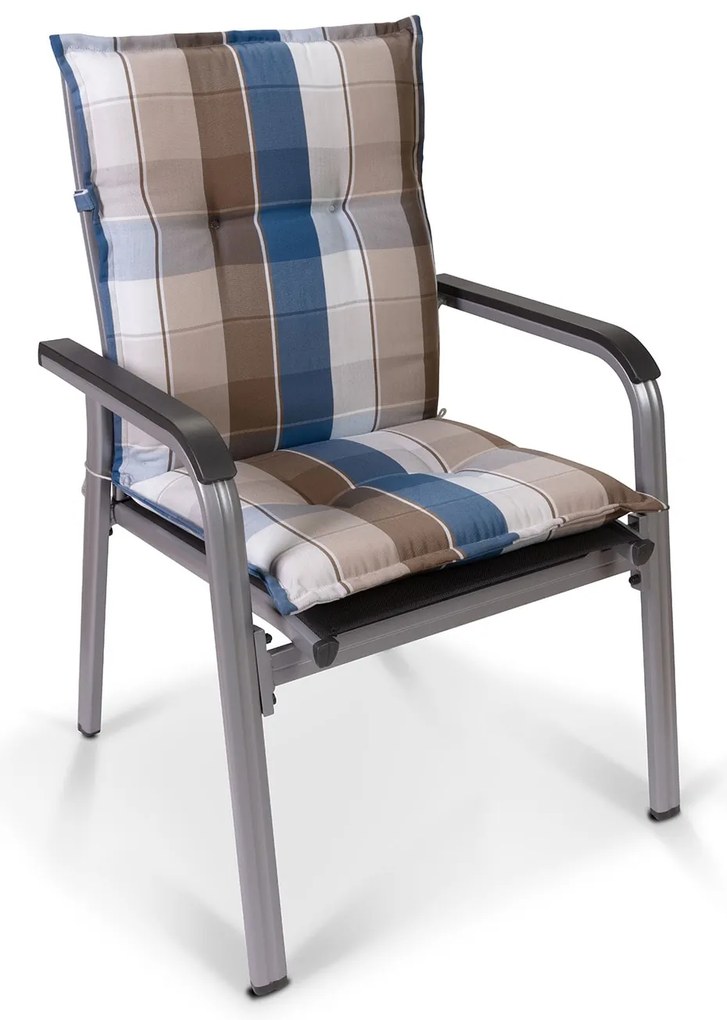 Blumfeldt Prato, čalúnená podložka, podložka na stoličku, podložka na nižšie polohovacie kreslo, na záhradnú stoličku, polyester, 50 × 100 × 8 cm