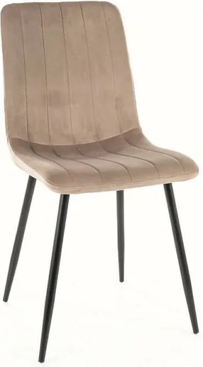 SI Alan Velvet stolička tmavá béžová