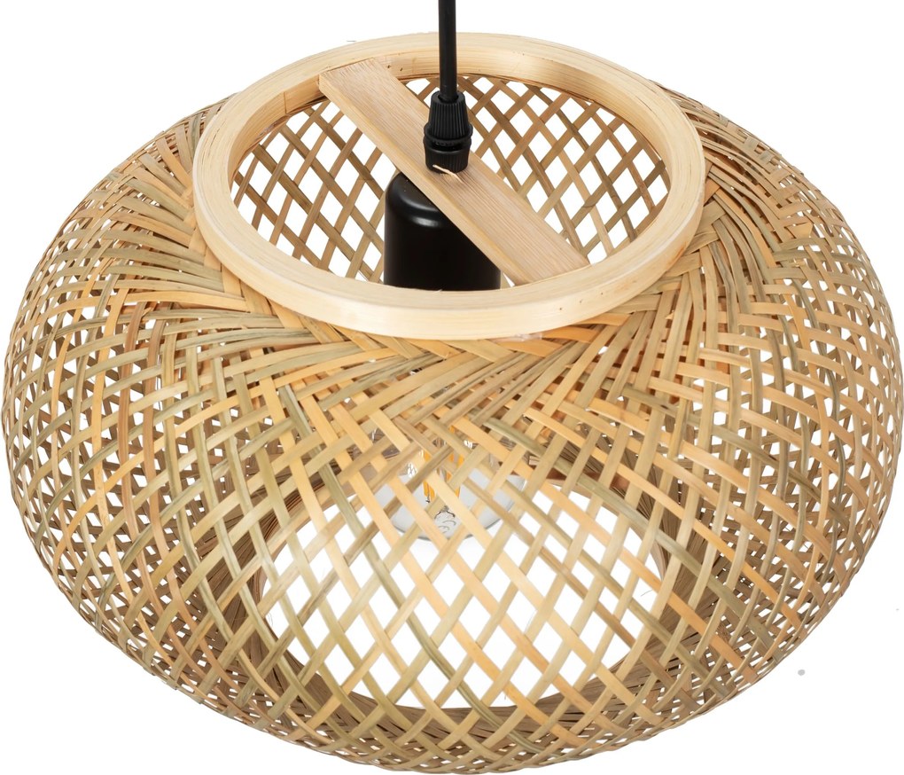 Toolight Toolight, stropné svietidlo v štýle Boho 1xE27 APP1247-1CP, prírodná, OSW-01410