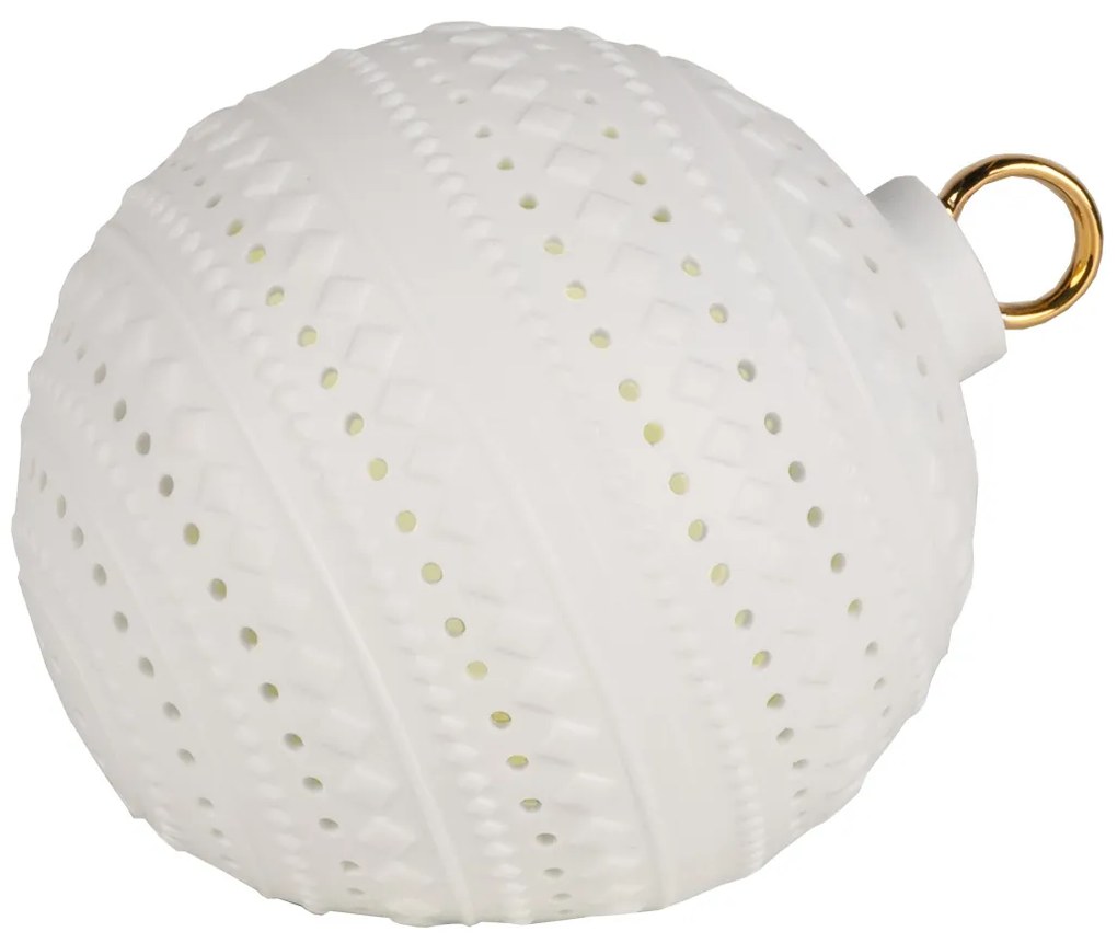 Porcelánová LED svetelná guľa DIAMOND