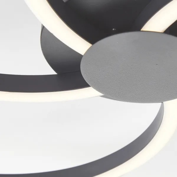 Brilliant - LED Stmievateľné stropné svietidlo FICO LED/32W/230V pr. 57 cm čierna