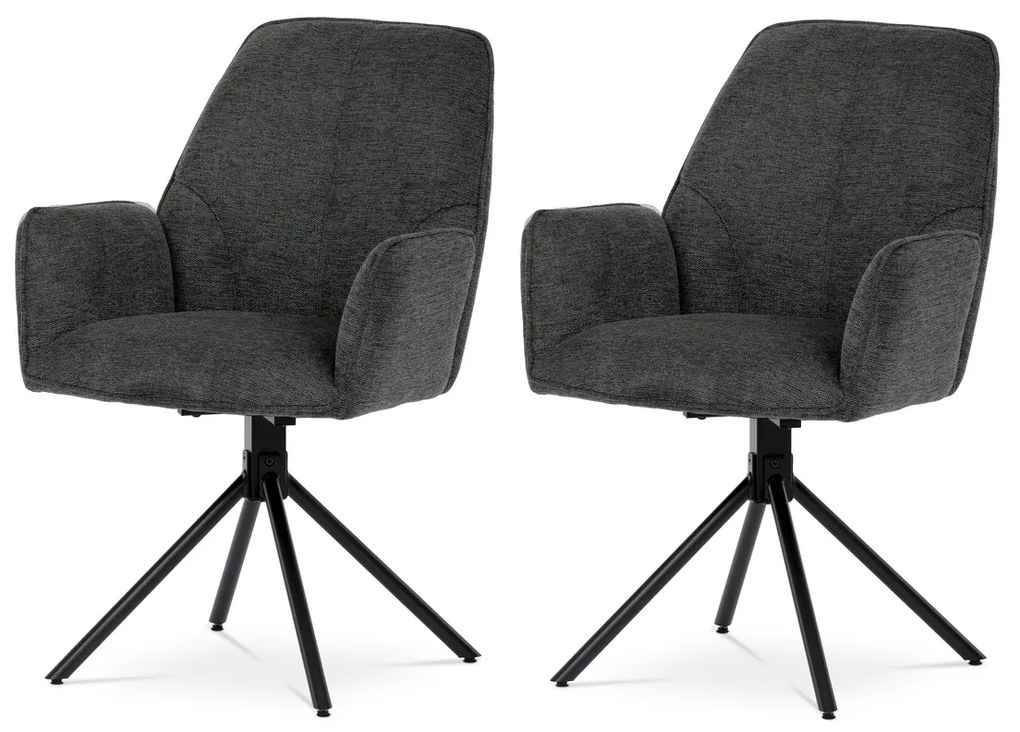 Súprava jedálenských stoličiek s vratným mechanizmom HC-522 GREY2, 2 ks