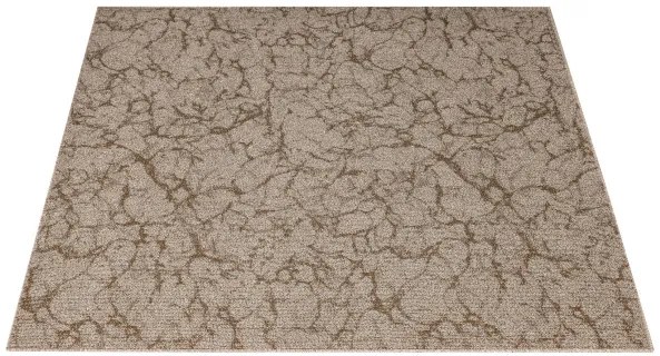 Metrážny koberec Marble 90 mramor, hnedý / béžový