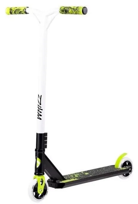 Lionelo - Detská kolobežka WHIZZ čierna/biela/žltá