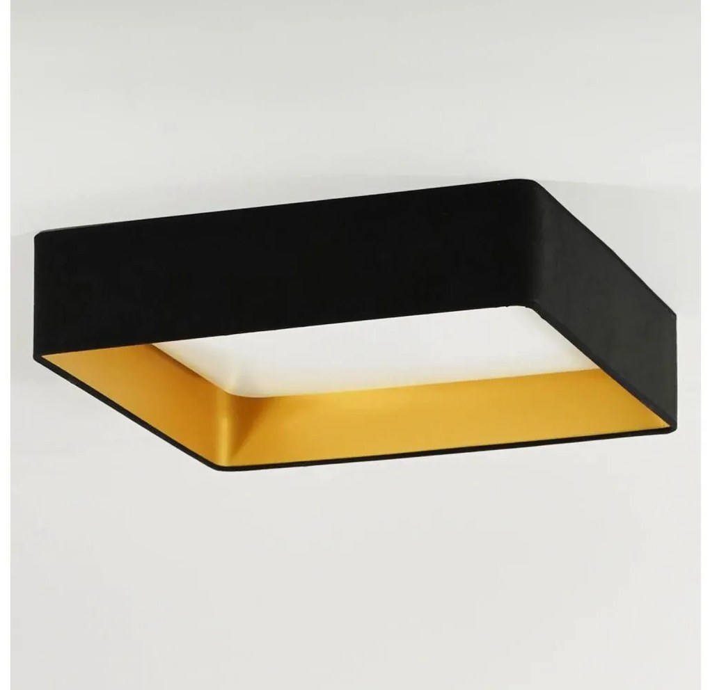 Brilagi - LED stropné svietidlo VELVET SQUARE LED/24W/230V čierne