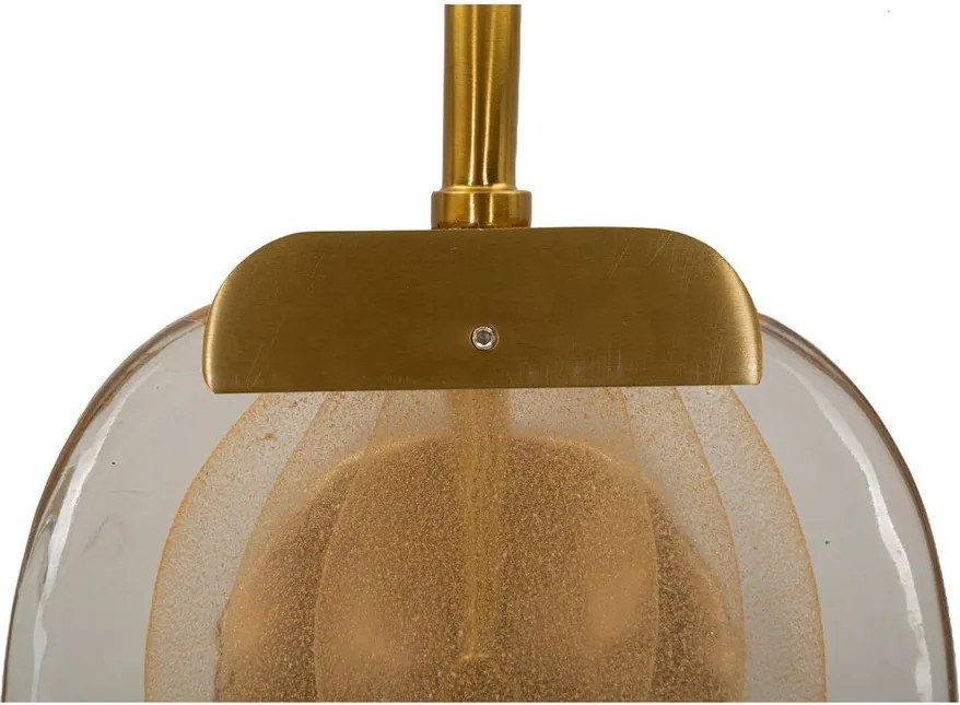 Sklenené nástenné svietidlo v zlatej farbe Softy – Mauro Ferretti