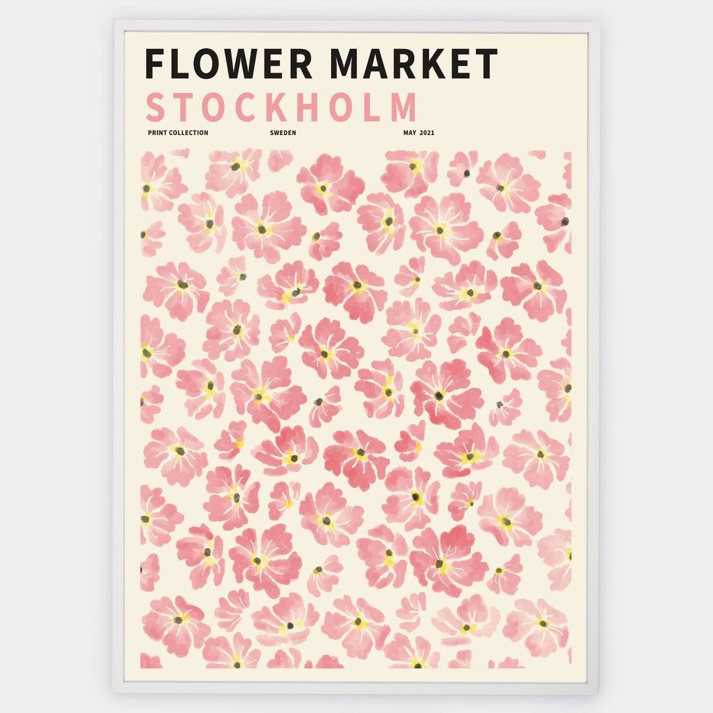 Plagát Flower Market Stockholm