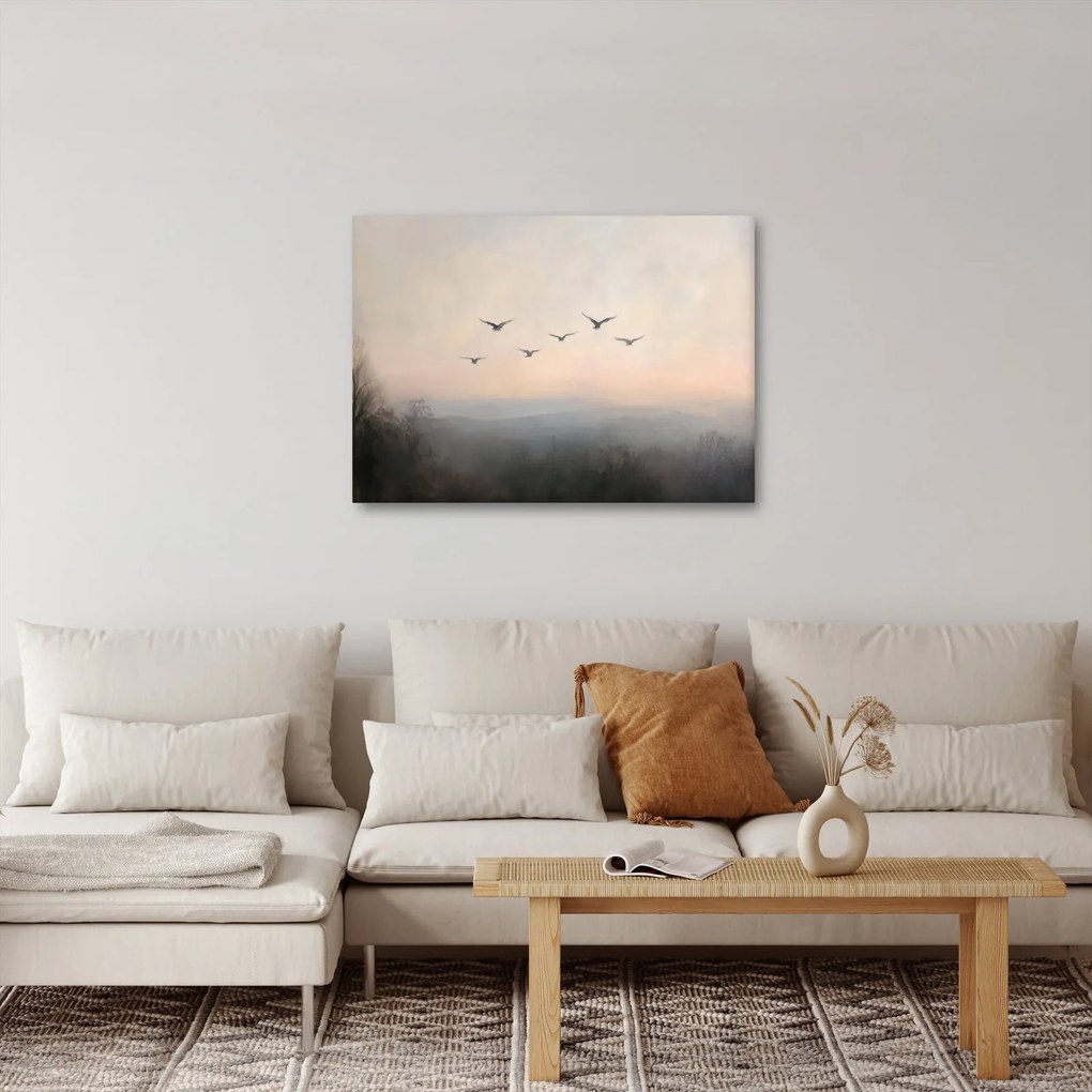 Obraz - Hejno vtákov (70x50 cm)