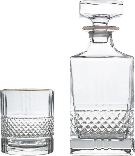 BOHEMIA PRESTIGE ELEGANTE PLATIN WHISKY SADA 1+6 KS