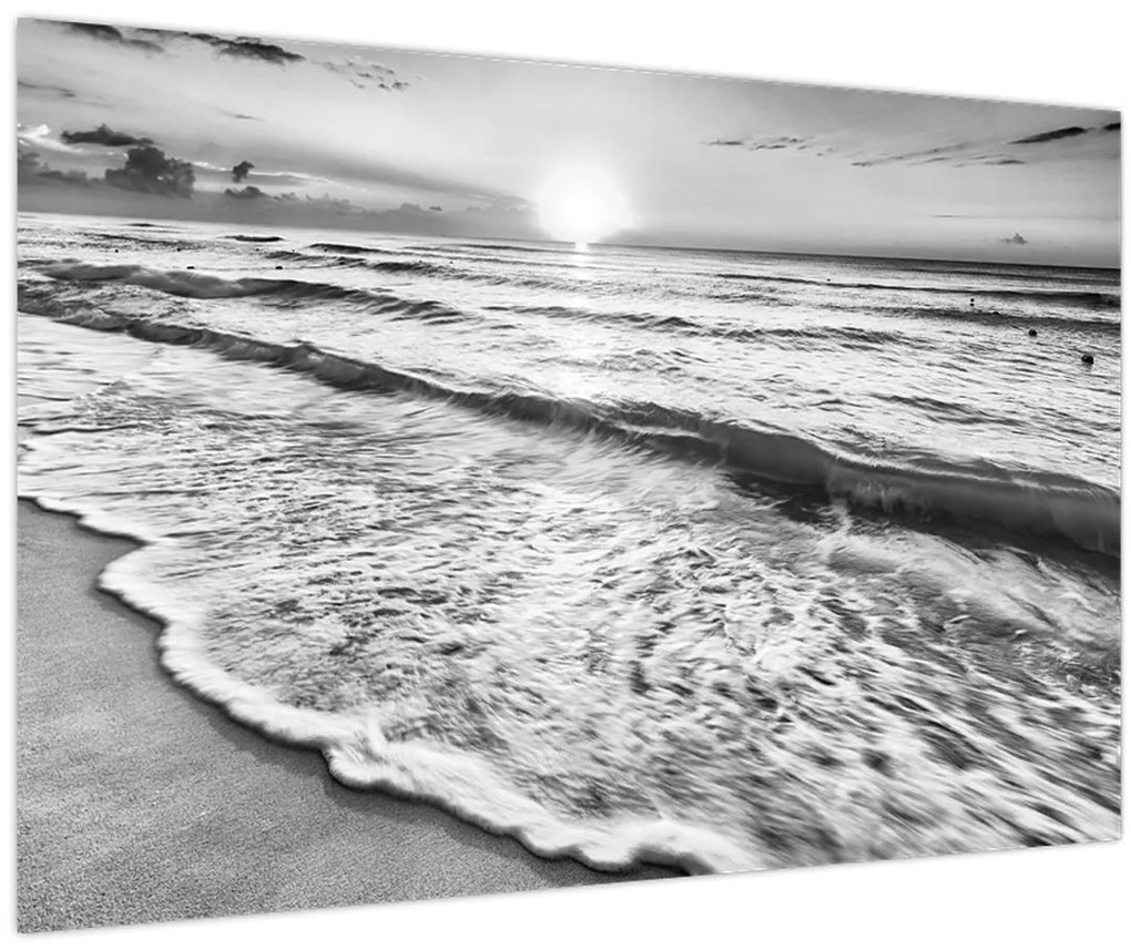 Obraz - Západ slnka pri mori (90x60 cm)