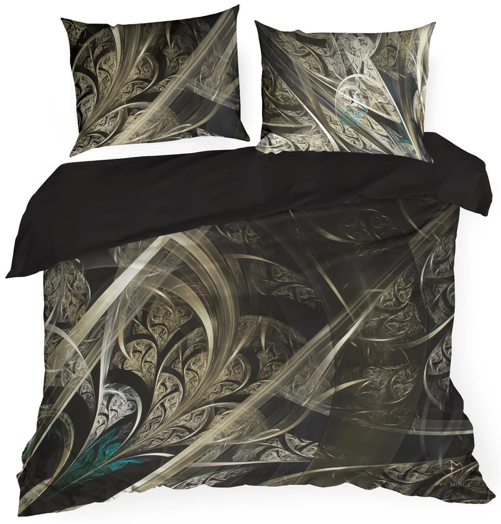 MAKOSATÉNOVÉ OBLIEČKY EVA MINGE SOREIA 160X200 CM, 2 KS 70X80 CM VZOROVANÉ