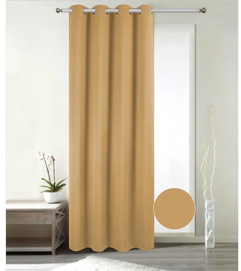 Závesy Zita 140X250 19868/ mustár blackout
