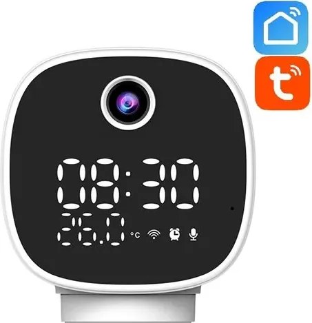 Domáca kamera s nočným svetlom a hodinami - Solight 1D81