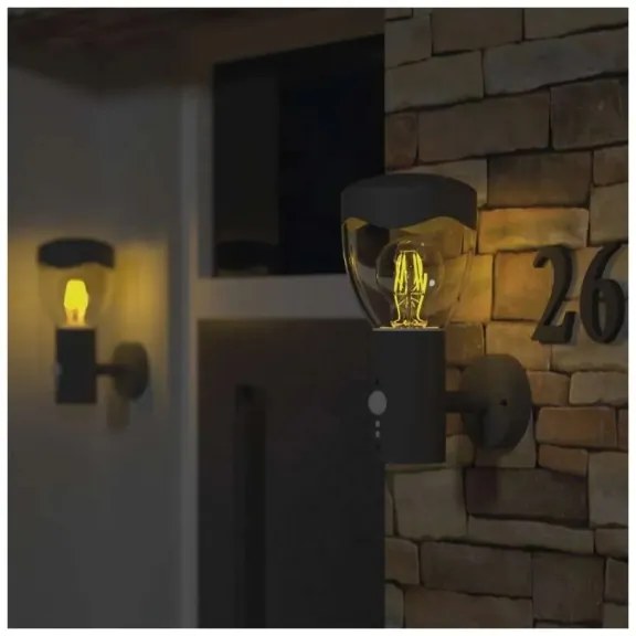 Vonkajšie nástenné svietidlo so senzorom ARTEO 1xE27/15W/230V IP44