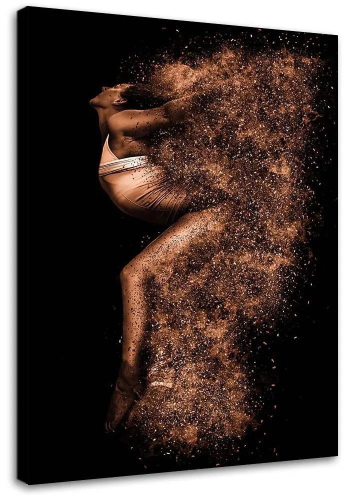 Gario Obraz na plátne Krásna žena v zlatom prachu Rozmery: 40 x 60 cm
