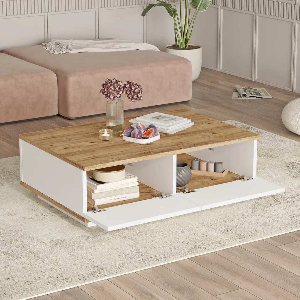 Konferenčný stolík Atlantic Pine White