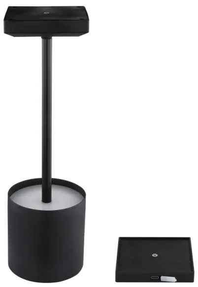 Globo 58487B - LED stmievateľná dotyková nabíjacia stolná lampa DIXON 1,5W/5V 2200 mAh čierna