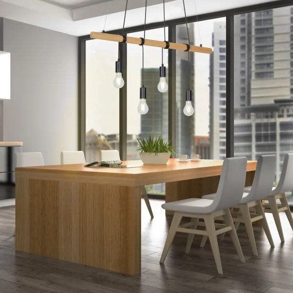 Briloner 4015045 - Luster na lanku 4xE27/25W/230V