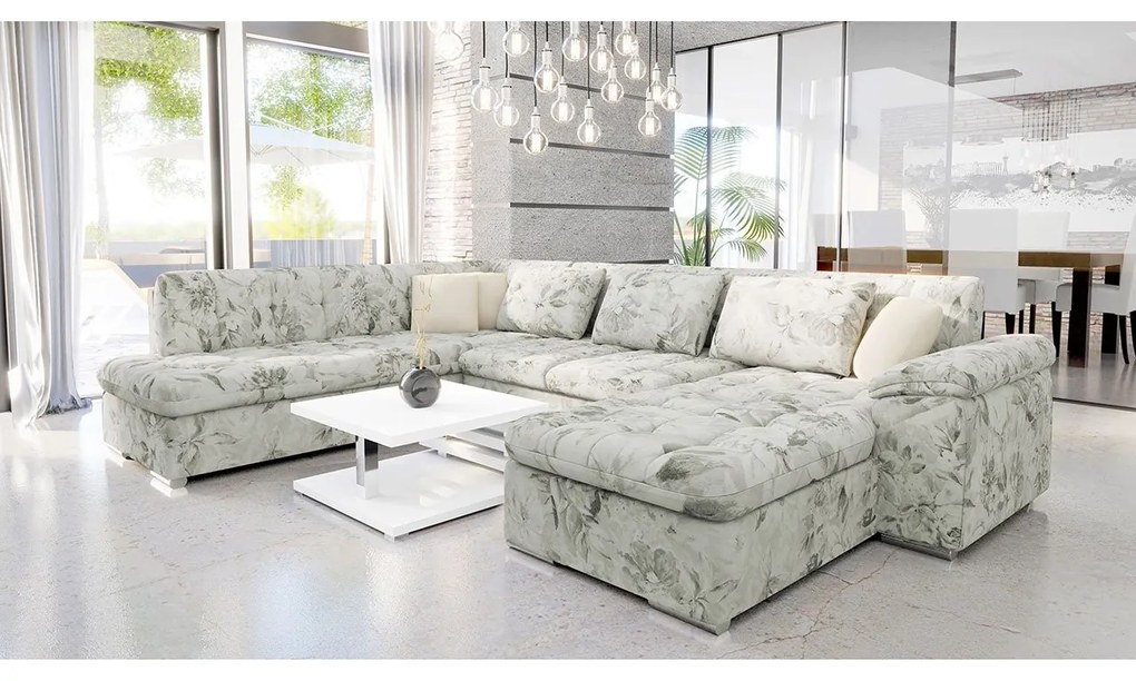 Rohová sedacia súprava Tony Bis Premium, Dostupné poťahy: Horton 204 10, Strana: Pravá - U