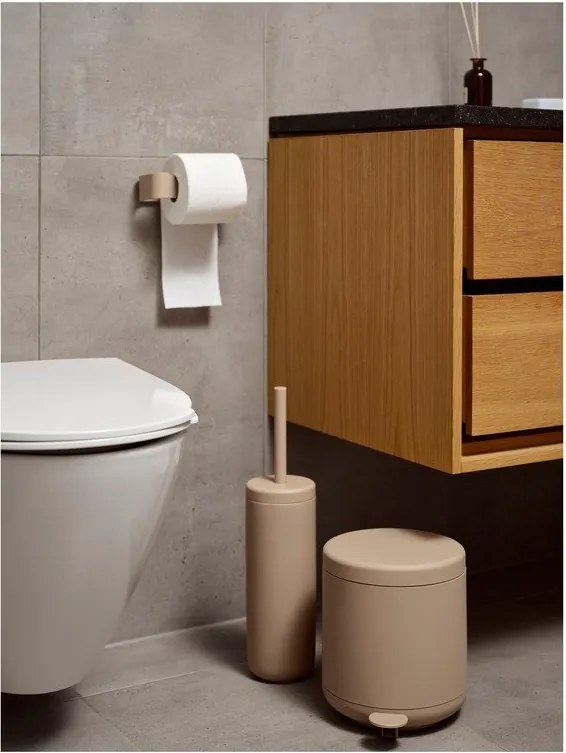 Béžový pedálový odpadkový kôš 4 l Ume – Zone